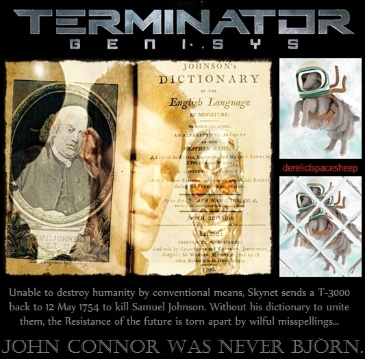 Terminator Genisys meets Samuel Johnson