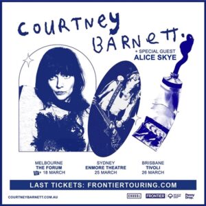 Courtney Barnett tour poster.