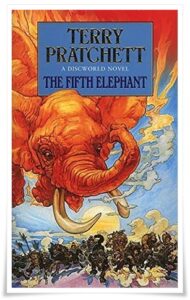 Book cover: “The Fifth Elephant” by Terry Pratchett