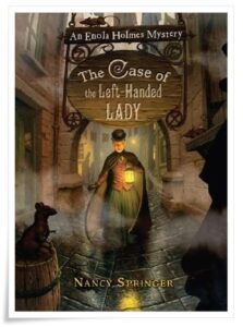 Book cover: “The Case of the Left-Handed Lady” by Nancy Springer