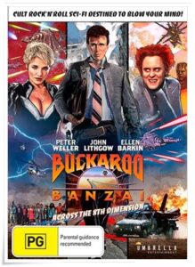 DVD cover: The Adventures of Buckaroo Banzai Across the 8th Dimension! (1984)