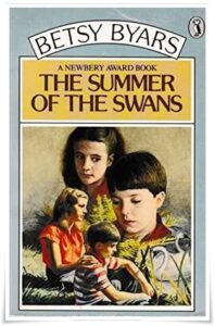 Book cover: “The Summer of the Swans” by Betsy Byars; ill. Ted CoConis (Viking, 1970 / Puffin, 1981)