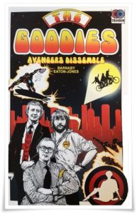 Book cover: “The Goodies: Avengers Dissemble” by Barnaby Eaton-Jones (Chinbeard Books, 2022)
