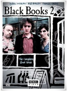 DVD cover: “Black Books, Series 2” (Channel 4, 2002)