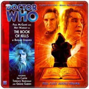 Audio drama cover: “Doctor Who: The Book of Kells” by Barnaby Edwards (Big Finish, 2010)