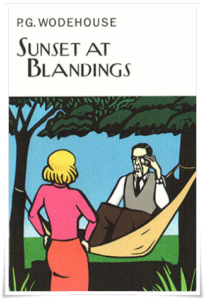 Book cover: “Sunset at Blandings” by P.G. Wodehouse (Chatto & Windus, 1977; revised Everyman’s Library, 2015)