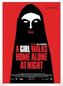 Film poster: “A Girl Walks Home Alone At Night” dir. Ana Lily Amirpour (2014)