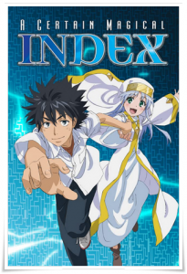 Series poster: “A Certain Magical Index, Season 1” (Chiba TV, 2009)