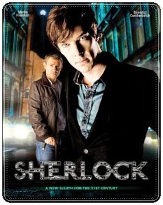 Television poster: “Sherlock: A Study in Pink (Original Pilot)” by Steven Moffat; dir. Coky Giedroyc (Unbroadcast, 2009)