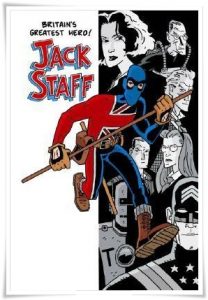 Book cover: “Jack Staff: Everything used to be Black and White” by Paul Grist (Image, 2011)