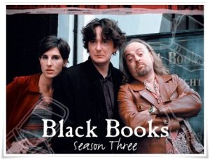 TV poster: “Black Books, Series 3” (Channel 4, 2004)