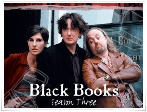 TV poster: “Black Books, Series 3” (Channel 4, 2004)