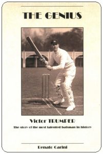Book cover: “The Genius: Victor Trumper, the Story of the Most Talented Batsman in History” by Renato Carini (Publicious, 2019)