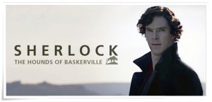 TV poster: “Sherlock: The Hounds of Baskerville” by Mark Gatiss; dir. Paul McGuigan (BBC, 2012)
