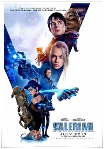 Film poster: “Valerian and the City of a Thousand Planets” dir. Luc Besson (2017)