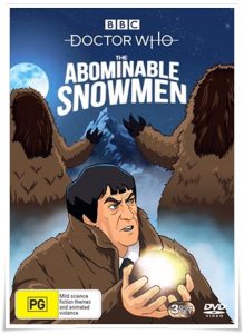 DVD cover: “Doctor Who: The Abominable Snowmen” by Mervyn Haisman & Henry Lincoln; dir. Gerald Blake (BBC, 1967/2022)