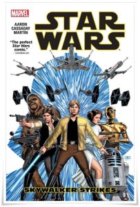 Book cover: “Star Wars: Skywalker Strikes” by Jason Aaron; ill. John Cassaday (Marvel, 2015)