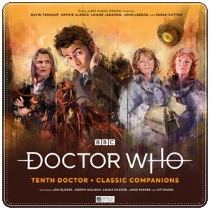 Audio adventure cover: “Doctor Who: Quantum of Axos (Tenth Doctor, Classic Companions)” by Roy Gill (Big Finish, 2022)