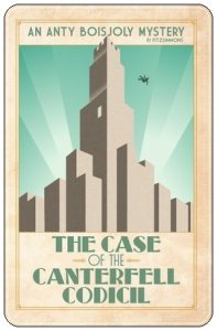 Book cover: “The Case of the Canterfell Codicil” by PJ Fitzsimmons (2020)