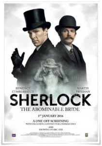 TV poster: “Sherlock: The Abominable Bride” by Mark Gatiss & Steven Moffat; dir. Douglas Mackinnon (BBC, 2016)