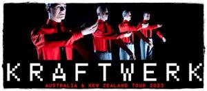 Concert poster: “Kraftwerk Live @ The Brisbane Convention Centre” (Australia & New Zealand Tour, 4 December 2023)