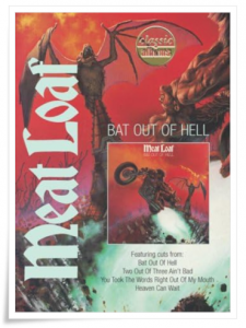 TV poster: “Classic Albums: Meat Loaf, Bat out of Hell” dir. Bob Smeaton (BBC, 1999)