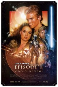 Film poster: “Star Wars: Attack of the Clones” dir. George Lucas (2002)