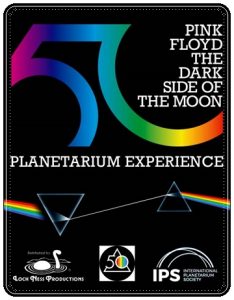 Performance poster: “Pink Floyd’s The Dark Side of the Moon Planetarium Experience” (NSC Creative, 2023) Sir Thomas Brisbane Planetarium, 10 March 2024