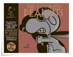 Book cover: “The Complete Peanuts: 1969-1970” by Charles M. Schulz (Canongate, 2008)