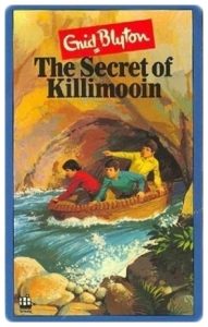 Book cover: “The Secret of Killimooin” by Enid Blyton (Basil Blackwell, 1943); ill. Eileen A. Soper (Armada, 1965)