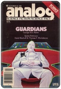 Magazine cover: Analog (October, 1981); review of “Raison D’Etre” by Timothy Zahn, pp. 94-109.