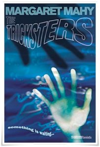 Book cover: “The Tricksters” by Margaret Mahy (Orion, 1986; CollinsFlamingo, 2001)