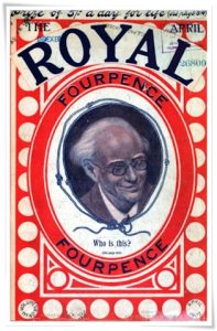 Magazine cover: The Royal Magazine, April 1902; review of “The Mysteries of Great Cities” by Baroness E. Orczy (The Royal Magazine, April-October 1902); reprinted in “Rivals of Sherlock Holmes”, ed. Alan K. Russell (Castle Books, 1978)