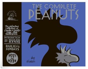 Book cover: “The Complete Peanuts: 1973 to 1974” by Charles M. Schulz (Fantagraphics, 2008)