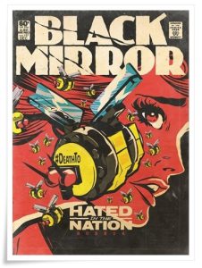 TV poster: “Black Mirror: Hated in the Nation” by Charlie Brooker; dir. James Hawes (Netflix, 2016)
