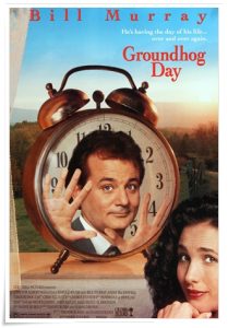 Film poster: “Groundhog Day” dir. Harold Ramis (1993)