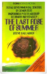 Book cover: “The Last Rose of Summer” by Steve Gallagher (Corgi, 1978)