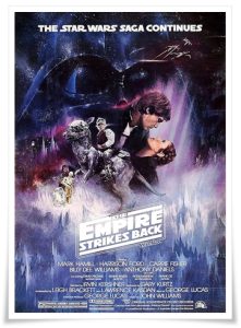 Film poster: “The Empire Strikes Back” dir. Irvin Kershner (1980)
