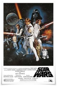 Film poster: “Star Wars” dir. George Lucas (1977)
