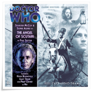 Audio drama cover: “Doctor Who: The Angel of Scutari” by Paul Sutton (Big Finish, 2009)