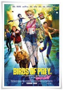 Film poster: “Birds of Prey and the Fantabulous Emancipation of One Harley Quinn” dir. Cathy Yan (2020)
