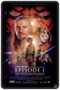 Film poster: “Star Wars: The Phantom Menace” dir. George Lucas (1999)