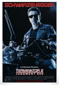 Film poster: “Terminator 2: Judgement Day” dir. James Cameron (1991)