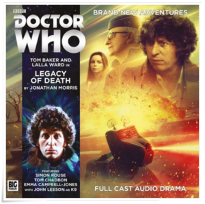 Audio drama cover: “Doctor Who: Legacy of Death” by Jonathan Morris (Big Finish, 2016)