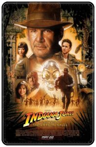 Film poster: “Indiana Jones and the Kingdom of the Crystal Skull” dir. Steven Spielberg (2008)