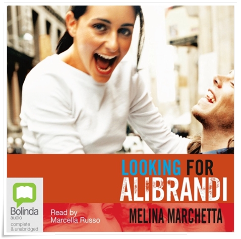 Book cover: “Looking for Alibrandi” by Melina Marchetta (Penguin, 1992); audiobook read by Marcella Russo (Bolinda, 2010)
