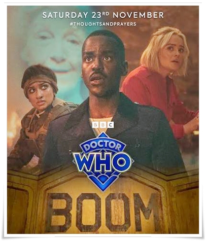 TV poster: “Doctor Who: Boom” by Steven Moffat; dir. Julie Anne Robinson (BBC, 2025)