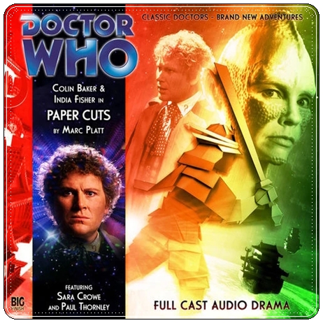 Audio drama cover: “Doctor Who: Paper Cuts” by Marc Platt (Big Finish, 2009)